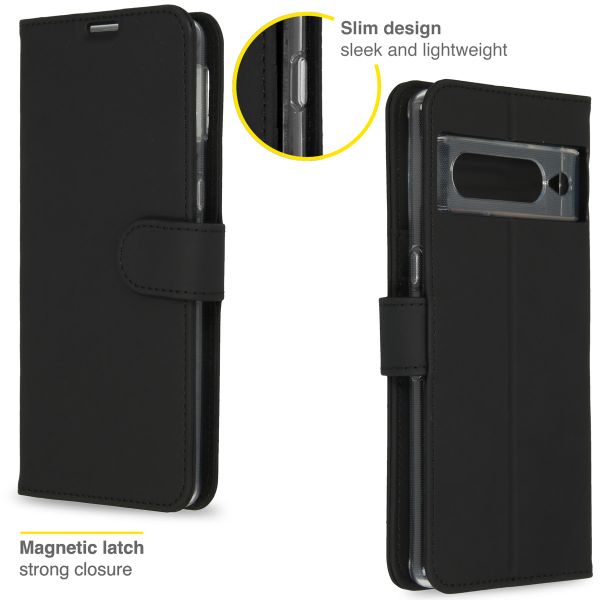 Accezz Étui de télephone Wallet Google Pixel 7 Pro - Noir