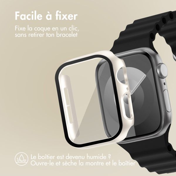 imoshion Coque rigide à couverture complète Apple Watch 4 / 5 / 6 / SE - 40 mm - Lumière stellaire