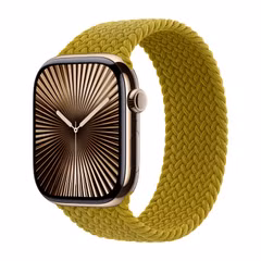Apple Bracelet Solo tressé Apple Watch | 38/40/41/42 mm - Taille 5 - Chartreuse