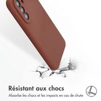 Accezz Coque Liquid Silicone Samsung Galaxy A37 (5G) - New Tea Brown