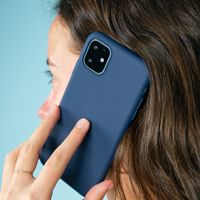 imoshion Coque Couleur Samsung Galaxy A21s - Bleu foncé