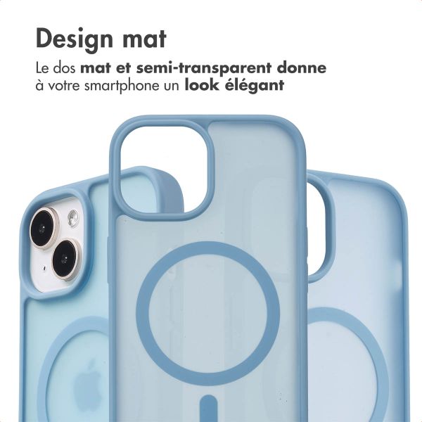 imoshion Coque Color Guard avec MagSafe Apple iPhone 15 - Bleu clair