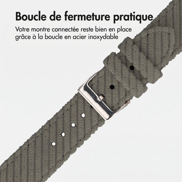 imoshion Bracelet en velours côtelé Apple Watch | 38/40/41/42 mm - Vert