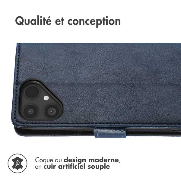 imoshion Étui de télephone portefeuille de luxe Fairphone 6 - Bleu foncé