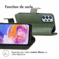 imoshion Étui de télephone portefeuille de luxe Samsung Galaxy A23 (5G) - Vert
