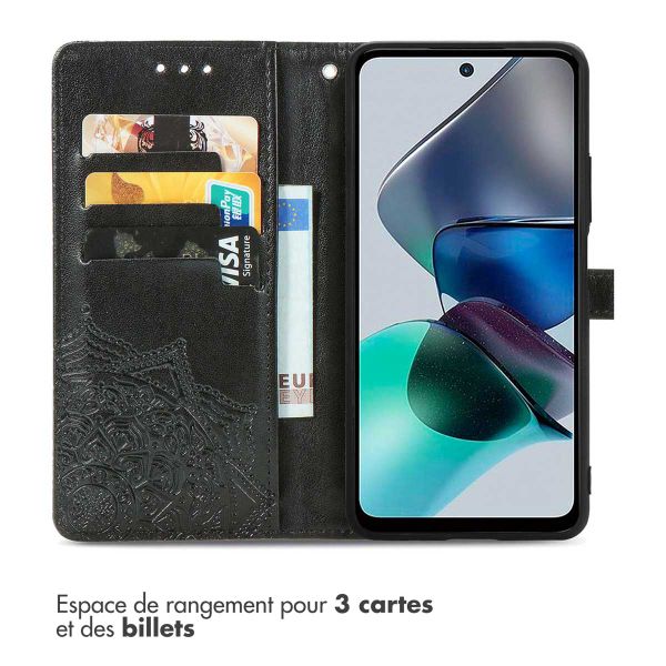 imoshion Etui de télephone Mandala Motorola Moto G13 / G23 - Noir