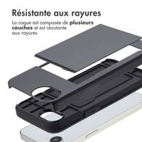 imoshion Coque arrière avec porte-cartes Apple iPhone 17e / 16e - Noir