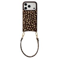 Selencia Nova coque arrière en cuir véritable avec porte-cartes Apple iPhone 17 Pro Max - Fawn Chic