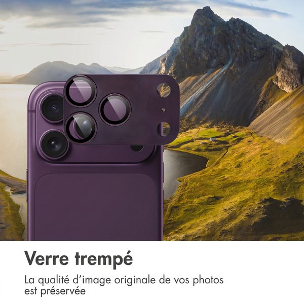 imoshion Protection Caméra en verre trempé 2 Pack pour l'Apple iPhone 18 Pro - Plum