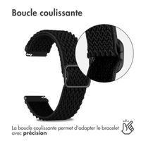 imoshion Bracelet en nylon élastique  - Connexion universelle 20 mm - Noir