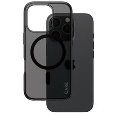 CARE by PanzerGlass Coque Smokey Urban Combat MagSafe Apple iPhone 16 Pro - Smokey