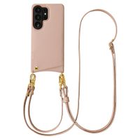 Selencia Coque de télephone Nova avec cordon et porte-cartes Samsung Galaxy S26 Ultra - Dusty Rose