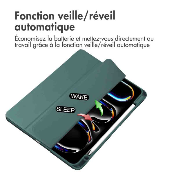 imoshion Coque tablette rigide Trifold Apple iPad Pro 11 (2024) M4 - Vert
