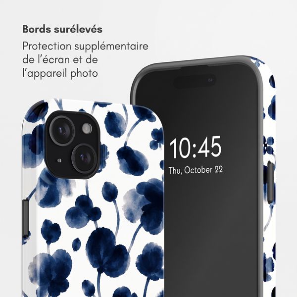Selencia Coque arrière Vivid Apple iPhone 15 - Midnight Blossom