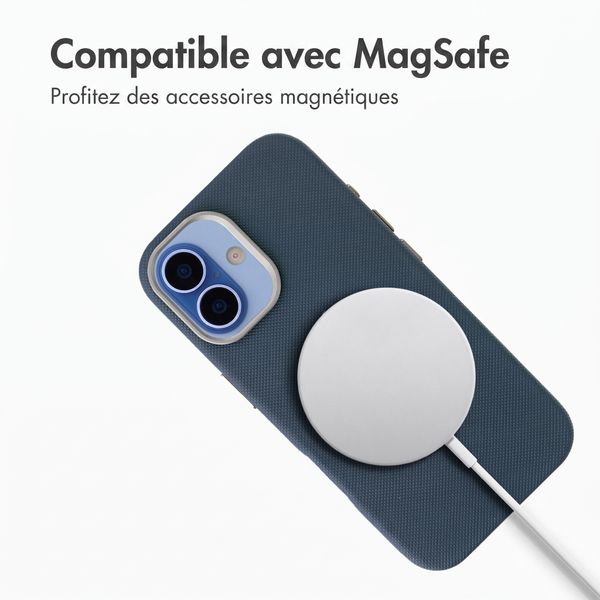 Accezz Coque arrière Mesh avec MagSafe Apple iPhone 17 - Bleu foncé