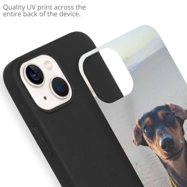 Concevez votre propre coque en gel Apple iPhone 13 - Noir