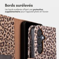 imoshion Étui de télephone portefeuille Design Samsung Galaxy S25 - Leopard Mood
