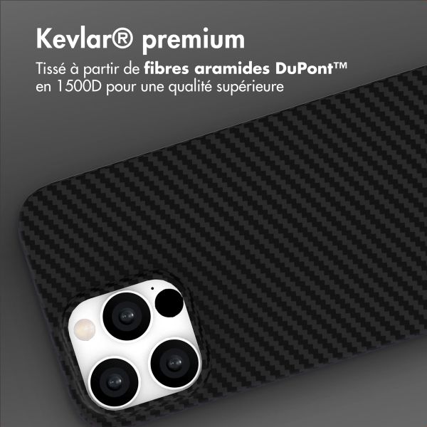 Accezz Coque Kevlar® MagSafe Apple iPhone 15 Pro Max - Noir
