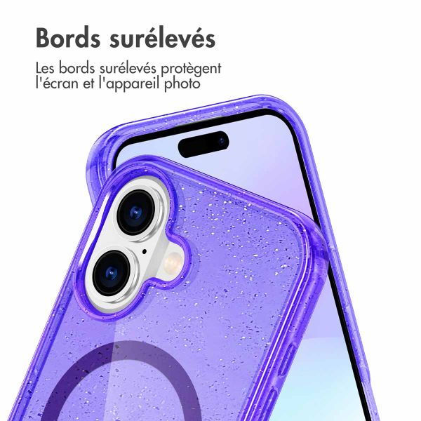 imoshion Coque Pailletée avec MagSafe Apple iPhone 17 - Violet