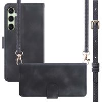 imoshion Etui de télephone portefeuille avec cordon Samsung Galaxy S25 / S24 - Noir