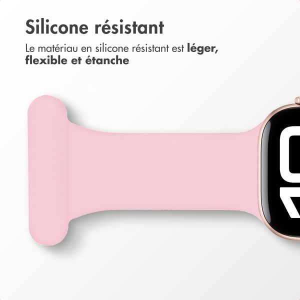 imoshion Bracelet infirmier en silicone Apple Watch | 44/45/46/49 mm - Rose