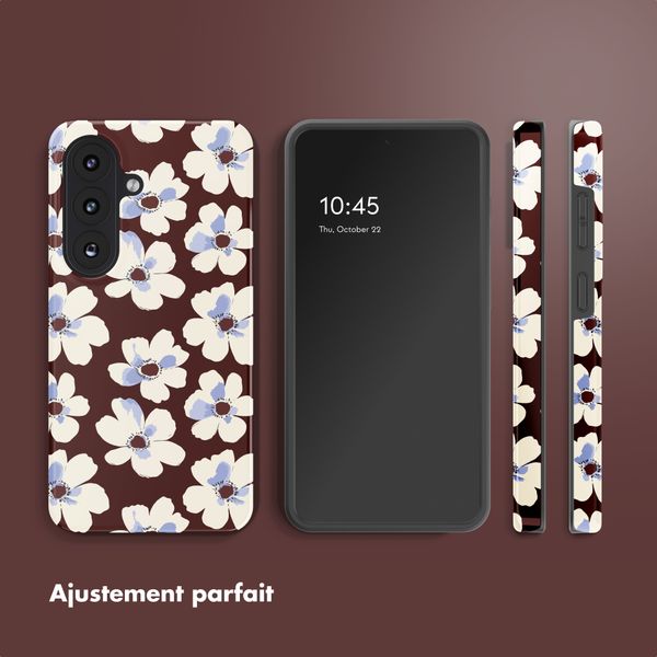 Selencia Coque arrière Vivid Samsung Galaxy S26 - Choco Flower Pop