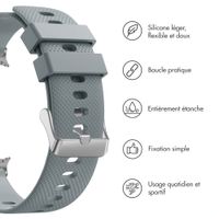 imoshion Bracelet en silicone flexible Samsung Galaxy Watch 8 (40/44mm) / Classic (46mm) - Gris