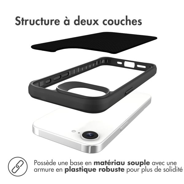 imoshion Rugged Hybrid Carbon Case Apple iPhone 17e / 16e - Noir