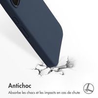 Accezz Coque Liquid Silicone Google Pixel 11 / 11 Pro / 10 / 10 Pro - Bleu foncé