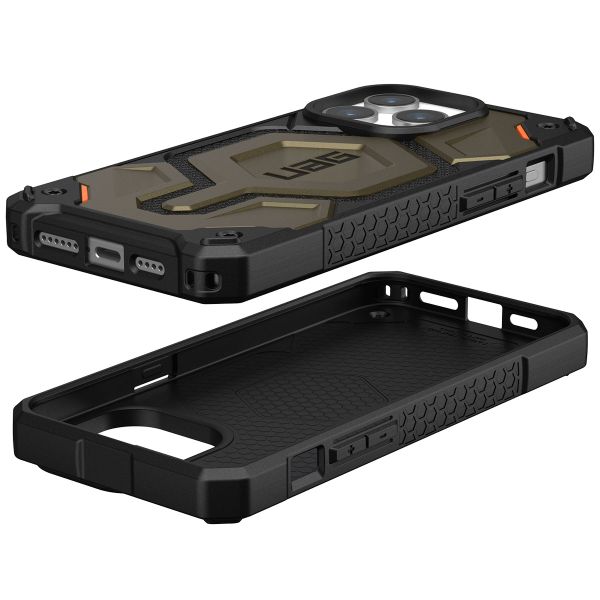 UAG Coque arrière Monarch Pro Apple iPhone 15 Pro Max - Kevlar Element Green