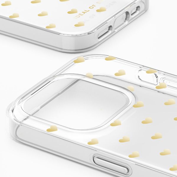 iDeal of Sweden Coque Clear MagSafe Apple iPhone 15 Pro - Golden Hearts