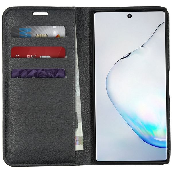 imoshion Étui de télephone portefeuille de luxe Samsung Galaxy Note 10 - Noir