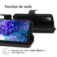 imoshion Étui de télephone portefeuille de luxe Samsung Galaxy S20 FE - Noir