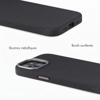 Accezz Coque arrière Mesh avec MagSafe Apple iPhone 15 - Noir