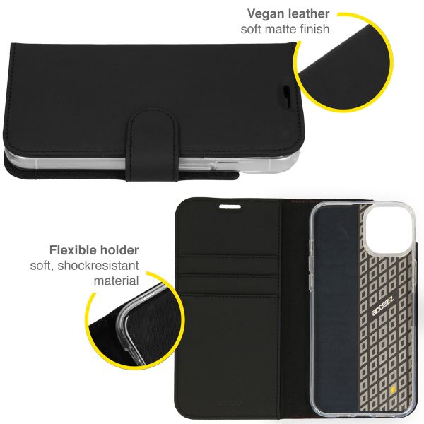 Accezz Étui de télephone Wallet Apple iPhone 14 Plus - Noir