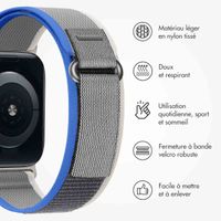 imoshion Bracelet Trail en nylon Apple Watch | 44/45/46/49 mm - Blue / Grey