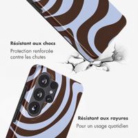 Selencia Coque arrière Vivid Samsung Galaxy S26 Ultra - Dream Swirl Chocolate