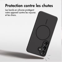 imoshion Coque arrière Color avec Thin MagSafe Ring Samsung Galaxy S25 / S24 - Noir