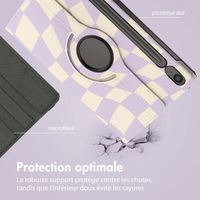 imoshion Coque tablette Design rotatif à 360° Samsung Galaxy Tab S10 Lite / S10 FE / S9 FE - Dancing Cubes