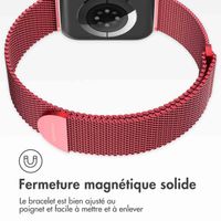 imoshion Bracelet magnétique milanais Apple Watch | 38/40/41/42 mm - Taille S - Rouge