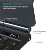 Fixed Étui clavier Typee Apple iPad 11 (2025) 11 pouces A16 / iPad 10 (2022) 10.9 pouces - QWERTY / NL - Noir