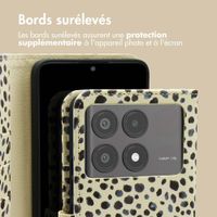 imoshion Étui de télephone portefeuille Design Xiaomi Poco X6 Pro - Black And White Dots