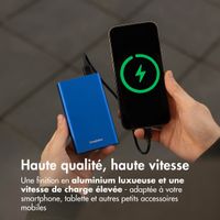 imoshion Ultra Series Aluminium Batterie externe 20.000 mAh - Charge rapide jusqu'à 33 watts - Cobalt Blue