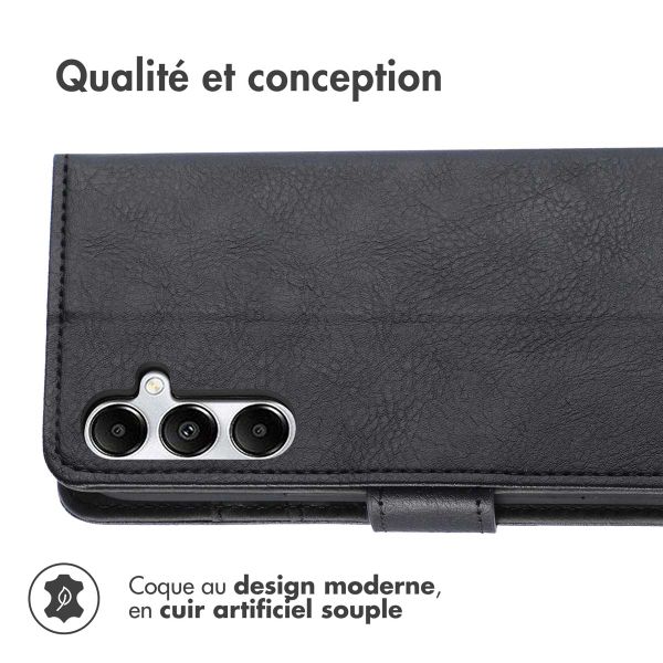 imoshion Étui de télephone portefeuille de luxe Samsung Galaxy A55 - Noir