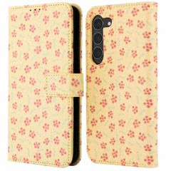 imoshion Étui de télephone portefeuille Design Samsung Galaxy S23 - Sunny Yellow Petite Flowers