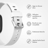 imoshion Bracelet silicone Fitbit Versa / Versa 2 / Versa Lite - Taille L - Blanc