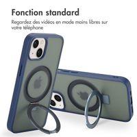 Accezz Coque Ring Stand avec MagSafe Apple iPhone 13 - Bleu