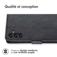 imoshion Étui de télephone portefeuille de luxe Samsung Galaxy A13 (5G) / A04s - Noir