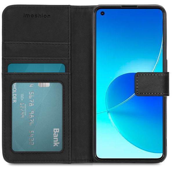 imoshion Étui de télephone portefeuille de luxe Oppo Reno 6 5G - Noir