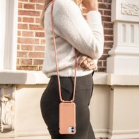 imoshion Coque de couleur avec cordon amovible Apple iPhone 12 (Pro) - Peach